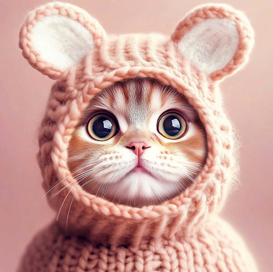 

Алмазная мозаика Феникс+ Котенок в шапочке 70829