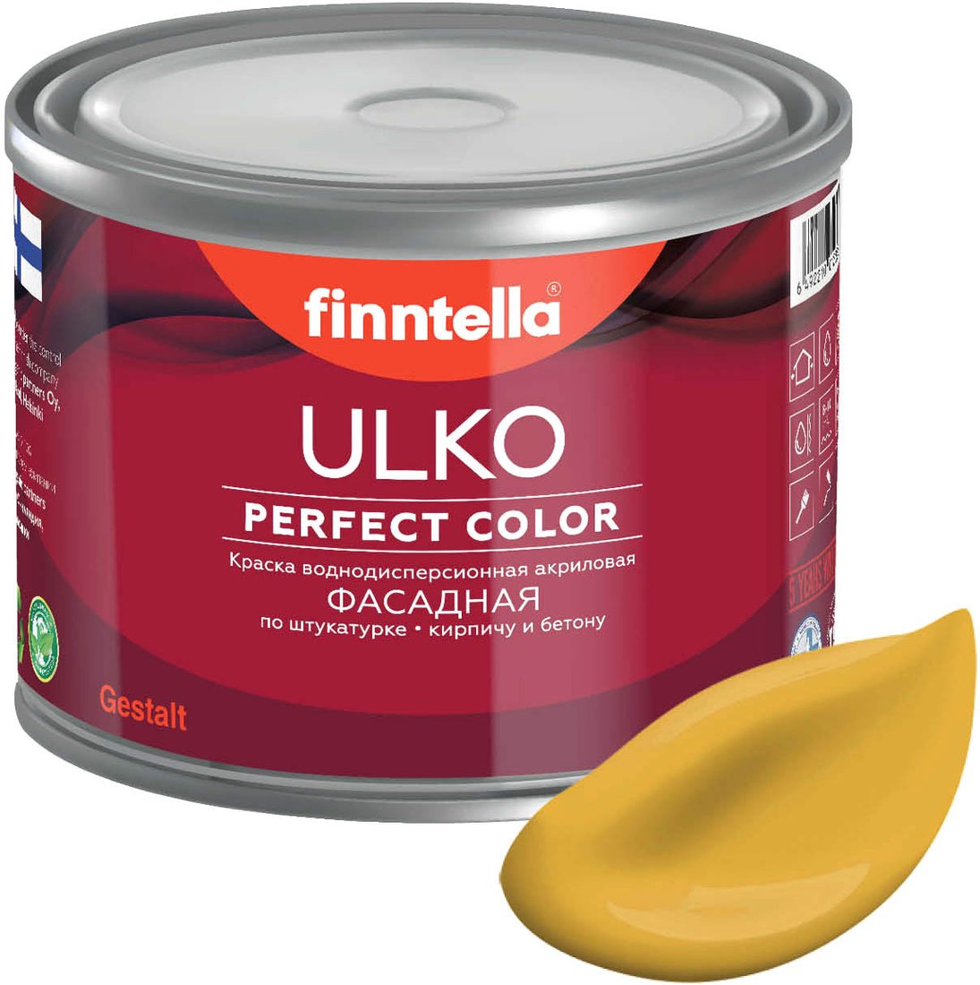 

Краска Finntella Ulko Okra F-05-1-1-FL113 0.9 л (желто-красный)