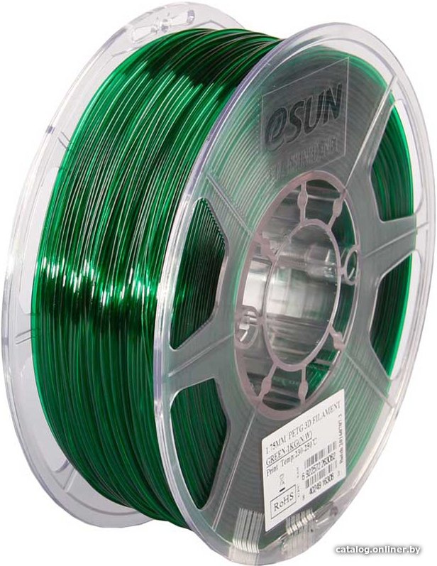 Филамент eSUN PET-G 1.75 мм 1000 г (зеленый)