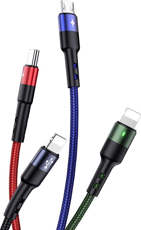 

Кабель Usams U26 Lightning/Type-C/MicroUSB US-SJ317