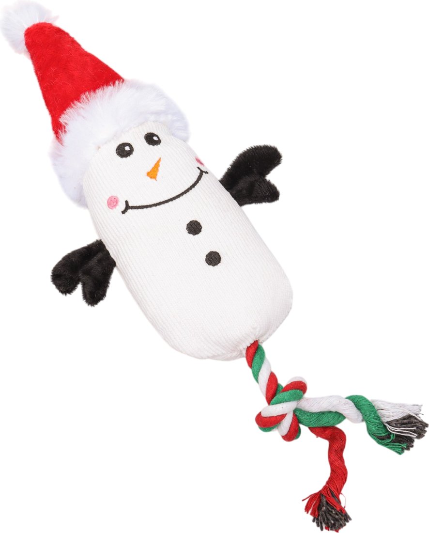 

Игрушка для собак Sima-Land Снеговик с канатом 9586984