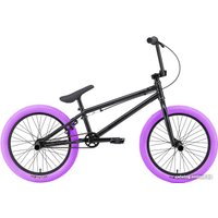 Велосипед Stark Madness BMX 4 2024 (серо-фиолетовый/черный/фиолетовый)