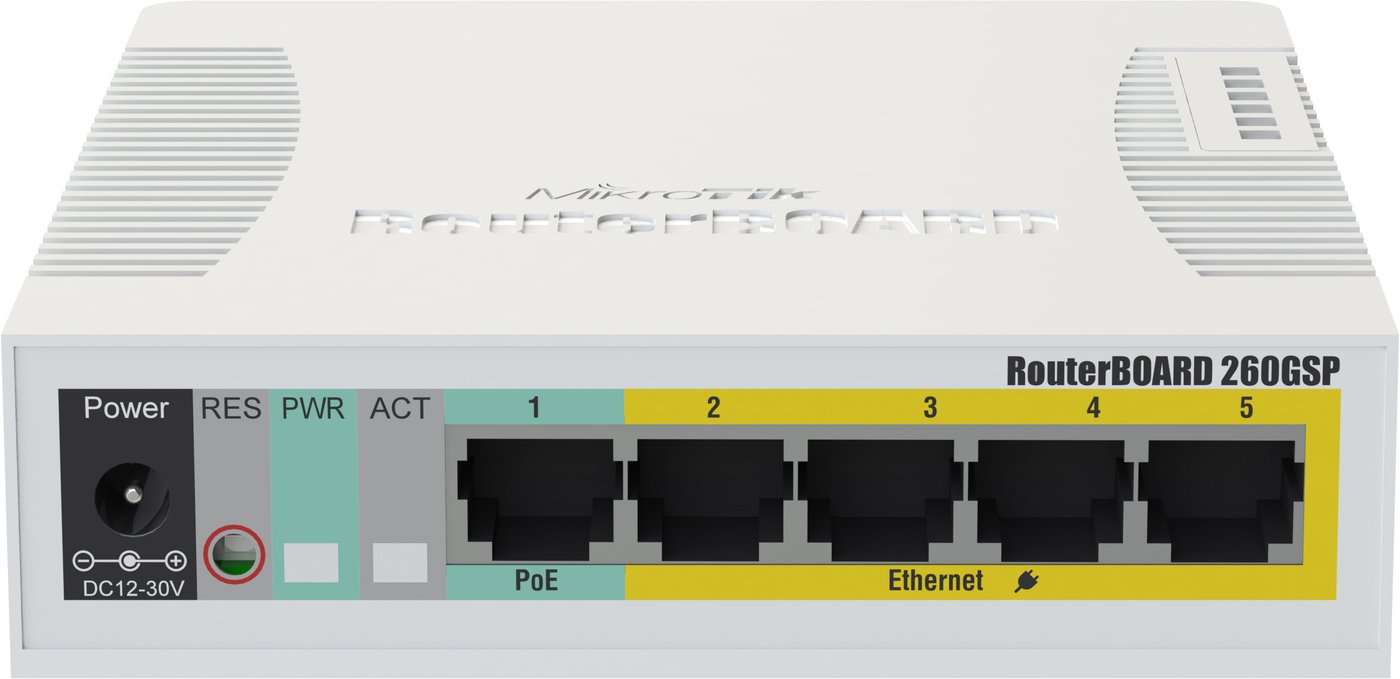 

Настраиваемый коммутатор Mikrotik RouterBoard 260GSP