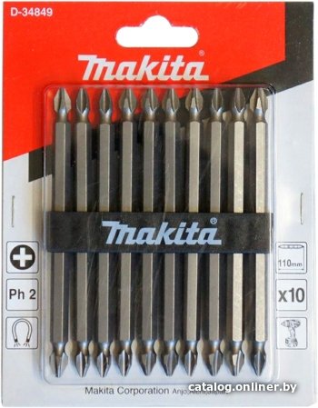 Набор бит Makita D-34849 (10 предметов)