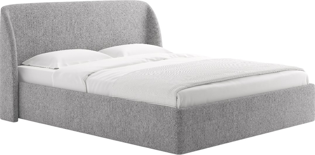 

Кровать Сонум Nicole 140x200 (кашемир светло-серый)