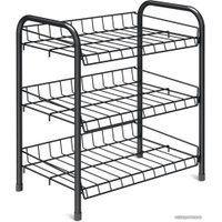 Полка для обуви Nika ЭТ4/Ч (черный)