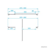 Душевая дверь RGW PA-02 41080207-11 70 (хром/прозрачное стекло)