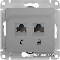 Розетка компьютерная Schneider Electric Glossa GSL000385 (алюминий)