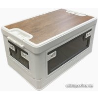 Органайзер для хранения Happy Home складной со столиком HH-014 60 л (белый)