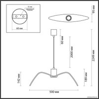 Подвесная люстра Odeon Light Birds 4902/1C