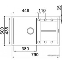 Кухонная мойка Elleci Unico 300 Bianco G52