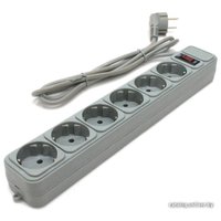 Сетевой фильтр Gembird 6 розеток, серый, 5 м (SPG6-B-15PP)