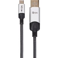 Кабель VCOM CU422MCV-1.8M USB Type-C - DisplayPort (1.8 м, черный/серый)