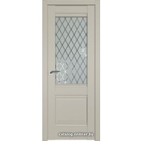 Межкомнатная дверь ProfilDoors Классика 2U L 90x200 (шеллгрей/ромб)