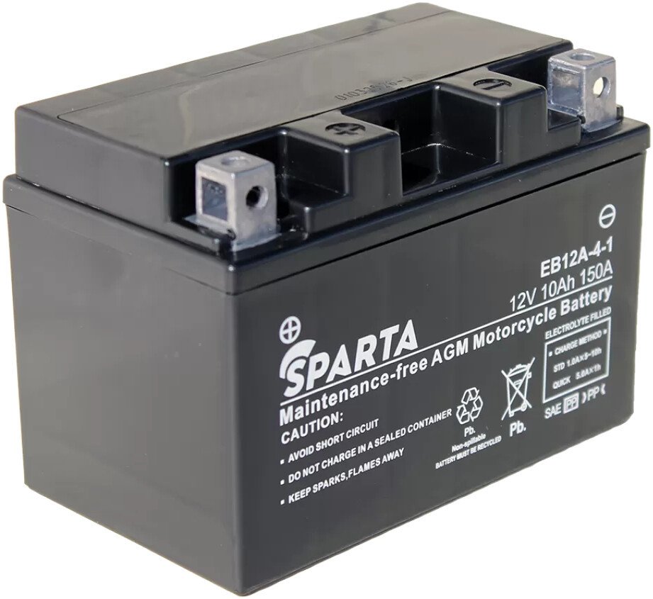 Мотоциклетный аккумулятор Sparta EB12A-4-1, YT12A-BS, YTX9-BS, YTX9 (10 А·ч)