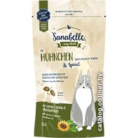 Лакомство для кошек Bosch Sanabelle Snacks Crispy Pillow with Chicken & Spinach 55 г (хрустящие подушечки курица со шпинатом) в Лиде