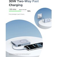 Внешний аккумулятор Ugreen MagFlow PB773 10000mAh (голубой)