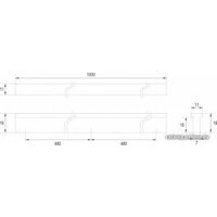 Ручка мебельная Boyard Port RS066W.4/960