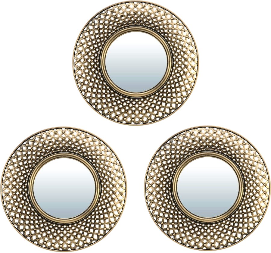 

Набор зеркал Qwerty Булонь 74054 (3 шт, бронзовый)
