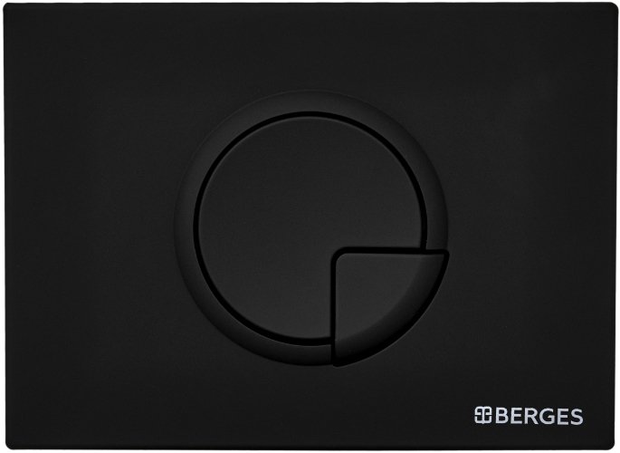 

Панель смыва Berges Wasserhaus Novum R5 Soft Touch (черный)