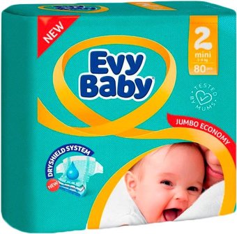 Подгузники Evy Baby Mini 2 (80 шт.)