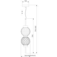 Подвесная люстра Евросвет Plaza 50186/2 (латунь)