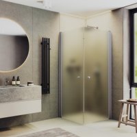 Душевой уголок MaybahGlass MGY-1294-5 (сатин стекло/хром матовый)