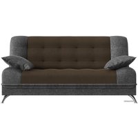 Диван Лига диванов Анна 110688 (рогожка, коричневый/серый)