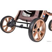 Универсальная коляска Aimile Original New (2 в 1, шоколадный, золотистая рама)