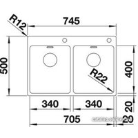 Кухонная мойка Blanco Andano 340/340-IF/A [520832]
