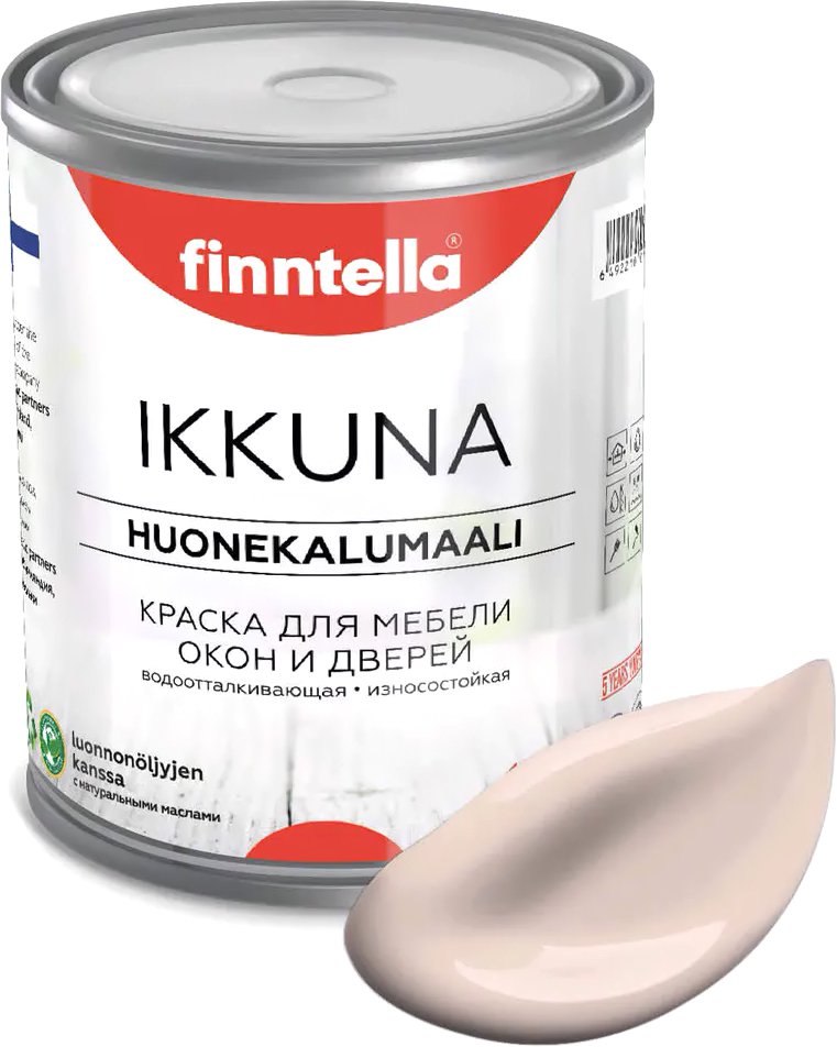 

Краска Finntella Ikkuna Makea Aamu F-34-1-1-FL104 0.9 л (бледно-песочый)