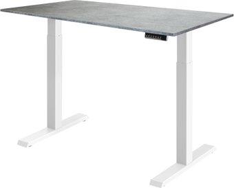 Стол с регулировкой высоты ErgoSmart Electric Desk Compact (бетон чикаго светло-серый/белый)