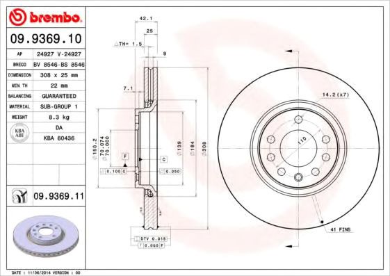 

Brembo 09936911