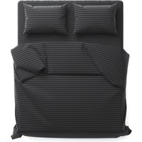 1.5-спальный комплект постельного белья Сонум Сатин страйп 1.5сп (черный)