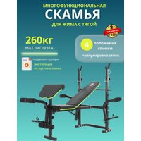 Силовая скамья DDS Amalfi B-1 (черный/зеленый) в Борисове