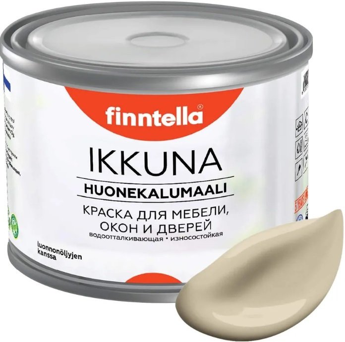 

Краска Finntella Ikkuna Kevyt Savi F-34-1-1-FL099 0.9 л (бежевый)