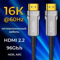 Кабель USBTOP HDMI v2.2 UltraHD 16K 60Гц / 8K 120Гц / 4K 144Гц HDMI - HDMI (15 м, черный) в Барановичах