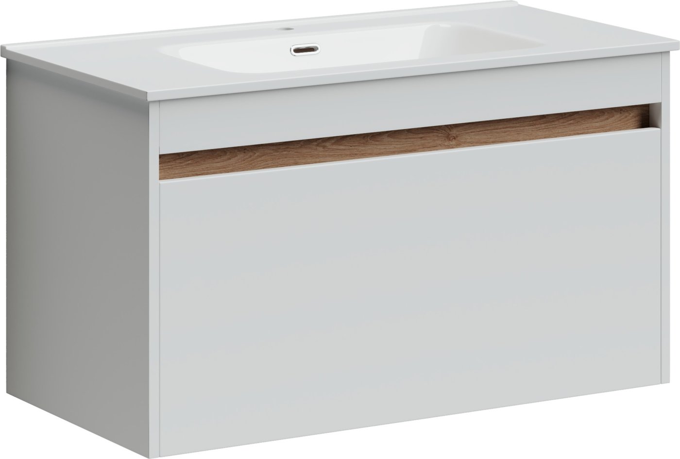 

Sancos Тумба под умывальник Smart SM90W (белый глянец)