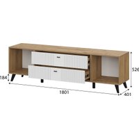 Тумба SV-Мебель МС Милан К (дуб золотой/белый матовый)