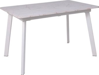 Кухонный стол Lepremo AV 1209/1 МДФ раздвижной 1200-1600x800 (Азул Оникс/белый)