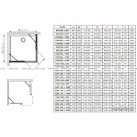 Душевой уголок Radaway Furo KDD 100x100 10105100-01-01L + 10105100-01-01R