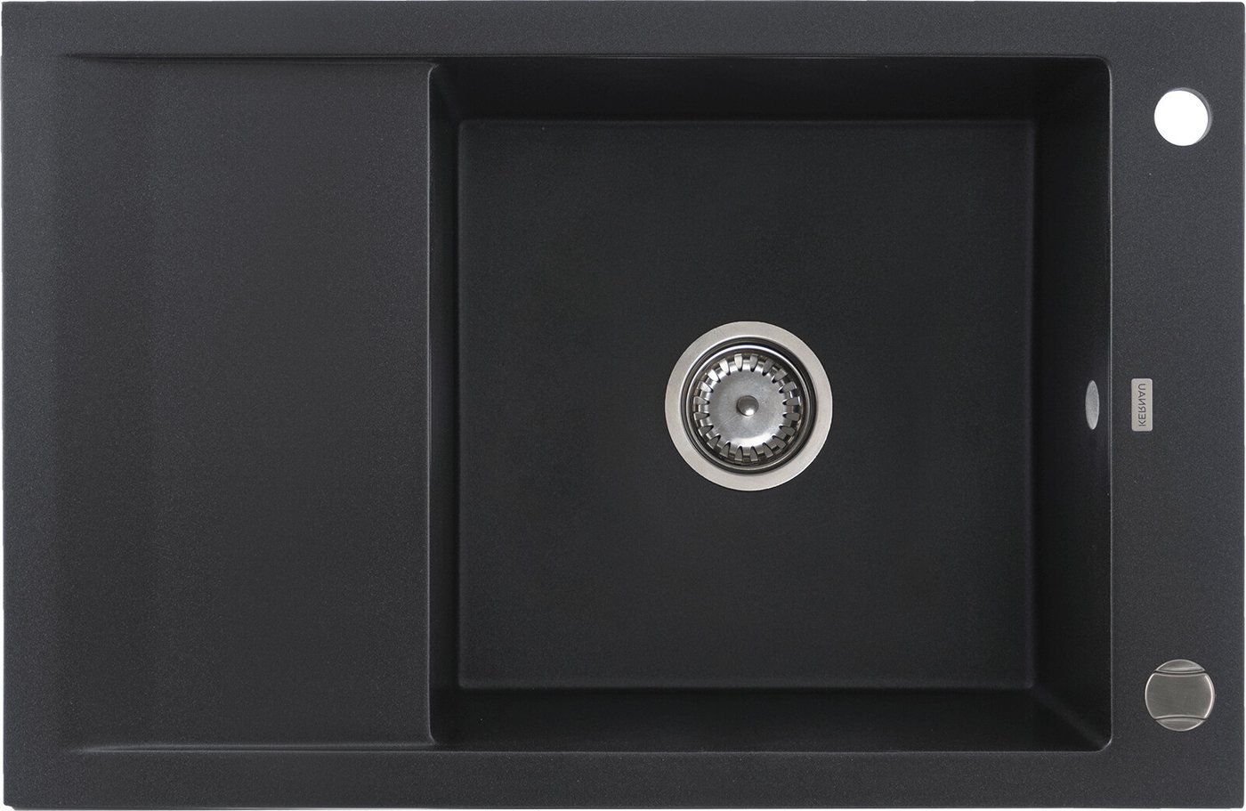 Кухонная мойка Kernau KGS M 6078 1B1D Black Metallic