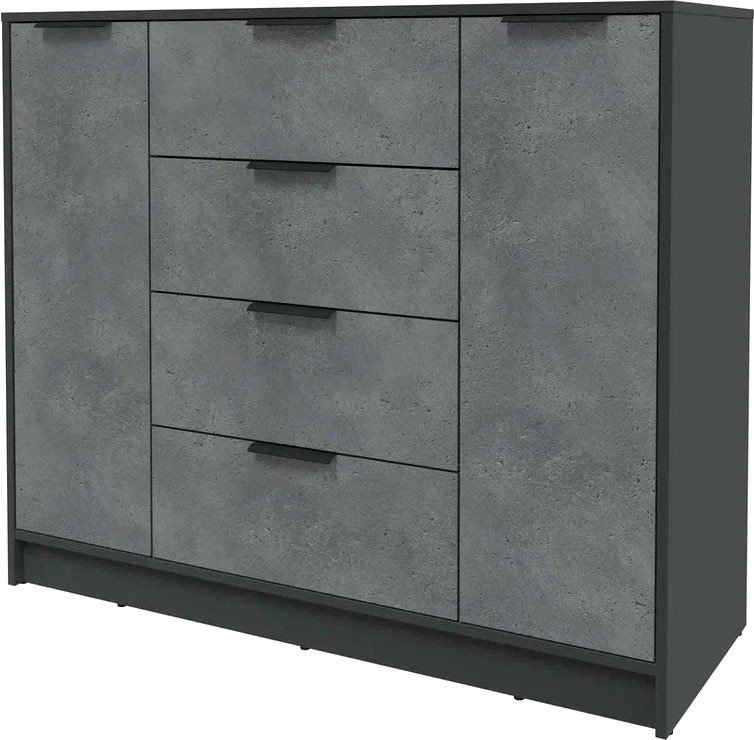 

Тумба Интерлиния Концепт КТ-Т120 (бетон портленд/антрацит)