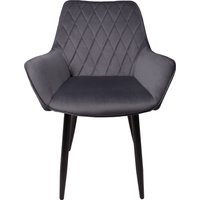 Стул AksHome Pablo (серый велюр HLR-21/черный)