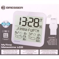 Настенные часы Bresser MyTime Meteotime LCD (серебристый)
