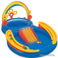 Надувной бассейн Intex Rainbow Ring Play Center 297x193x135 (57453)