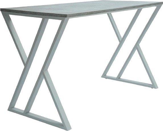 

Стол King Style Фрэй White 120x60 (бетон)