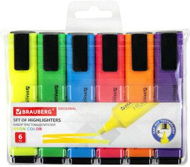 

Набор маркеров BRAUBERG Original Neon 152216 (6цв)
