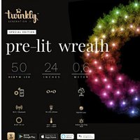 Рождественский венок Twinkly CLUSTER RGBW 50