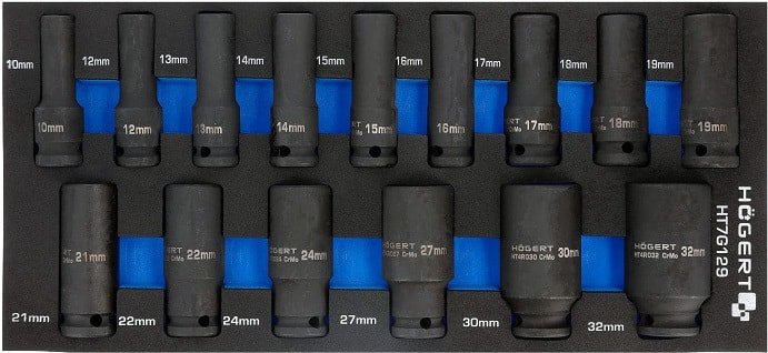 

Набор трещотка с головками Hoegert Technik HT7G129 (15 предметов)